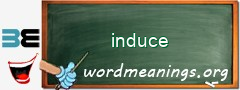 WordMeaning blackboard for induce